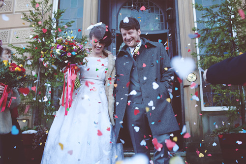 Real Wedding: Crafty & Vintage
