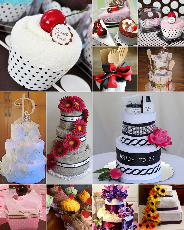 Towel Cakes and Wedding Favours