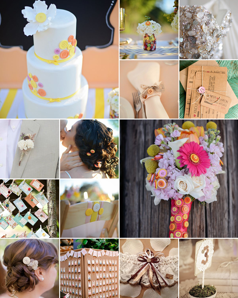 Button Wedding Theme