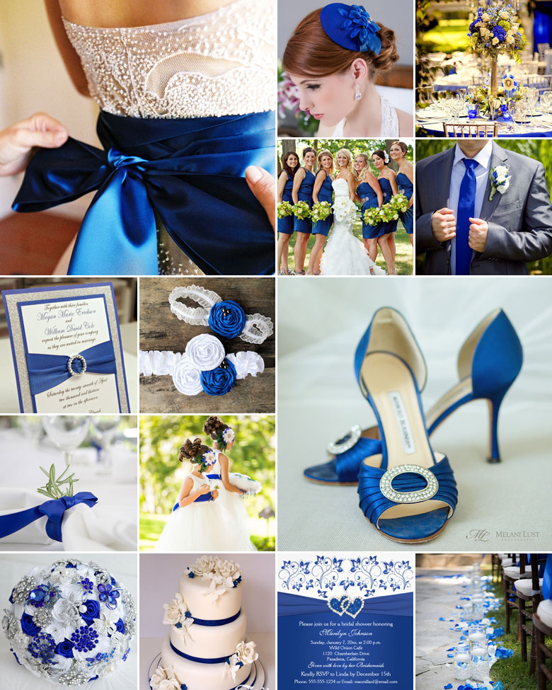 Royal Blue, White and Silver Weddings