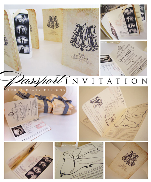 Passport Invitations from Secret Diary Designs
