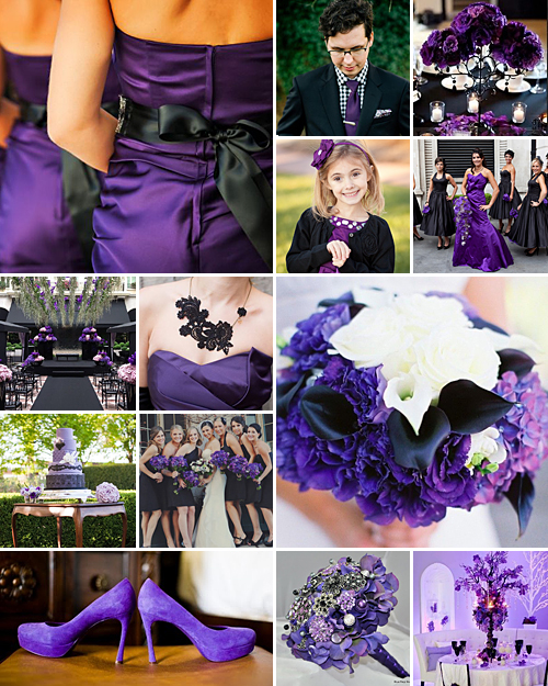 Black and Purple Weddings