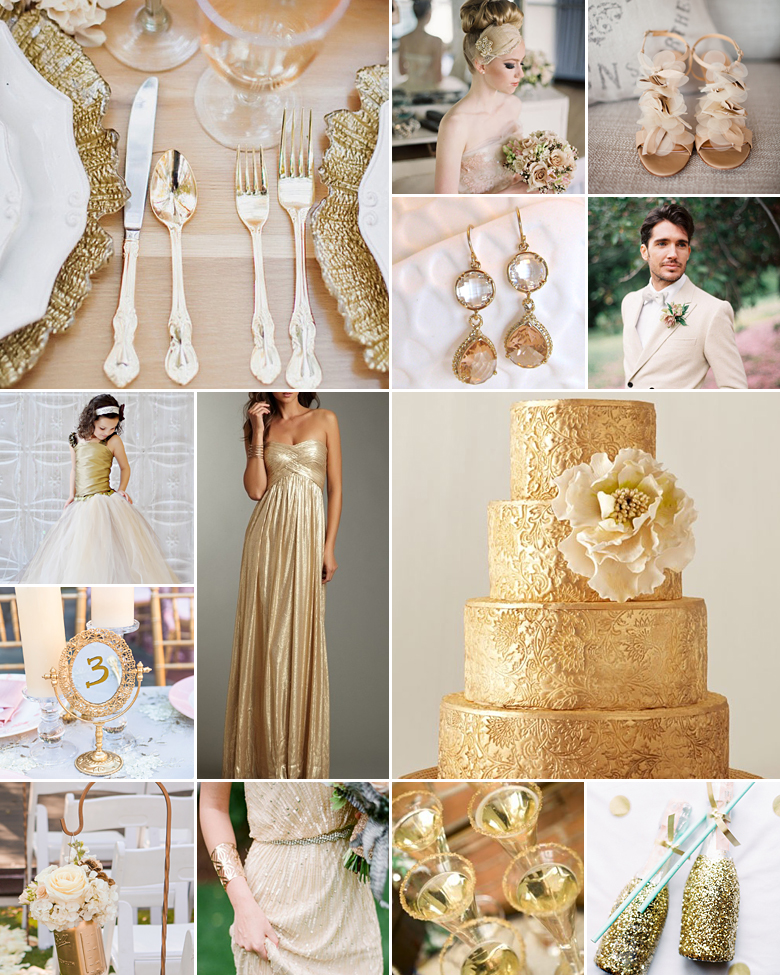 Gold and Champagne Weddings