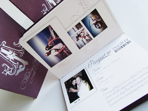 Passport Invitations from Secret Diary Designs