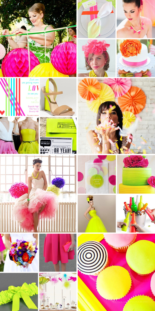 Neon Wedding Colours