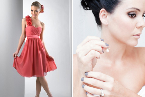 Coral and Grey: Understated Elegance