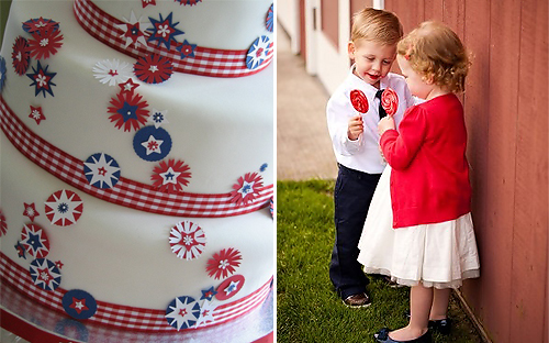 Red and Blue Wedding Inspiration