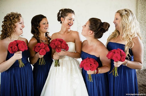 Red and Blue Wedding Inspiration