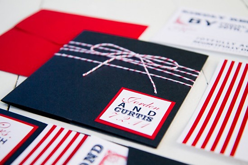 Red and Blue Wedding Inspiration