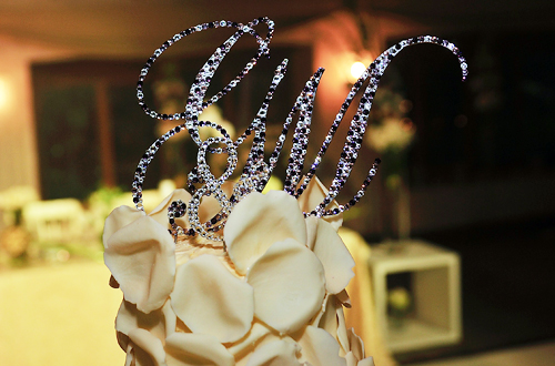 Crystal Monogram Toppers