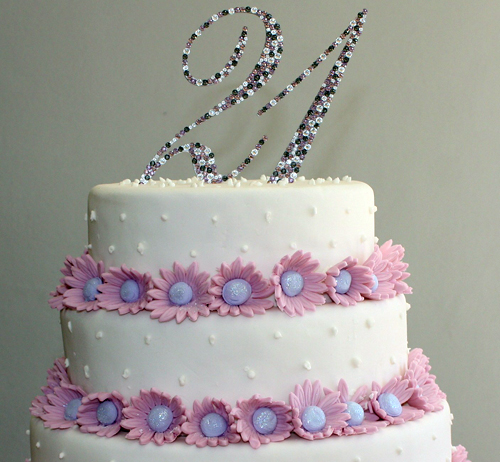 Crystal Monogram Toppers
