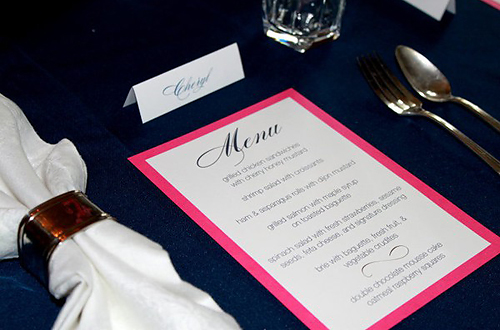 Navy Blue and Pink
