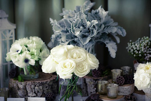 Vintage Blue and Grey