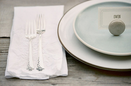 Vintage Blue and Grey