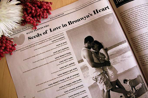 Elegant and Modern Wedding Invitation, Newspaper-Style
