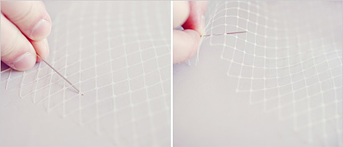 Fishnet Veil { DIY project }