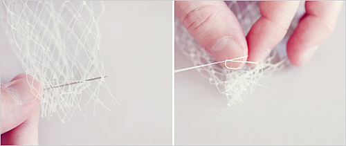 Fishnet Veil { DIY project }