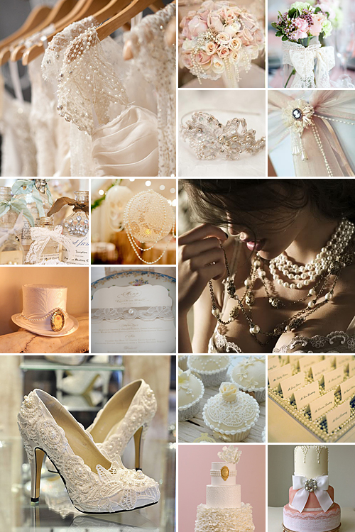 Lace and Pearls { Old World Elegance }