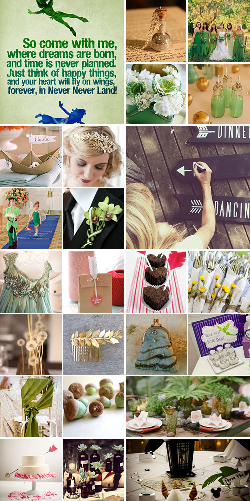 Off to Neverland { Peter Pan Wedding Theme }