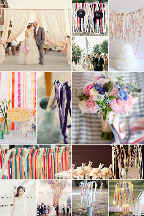 Wedding Streamers { Pops of Prettiness }