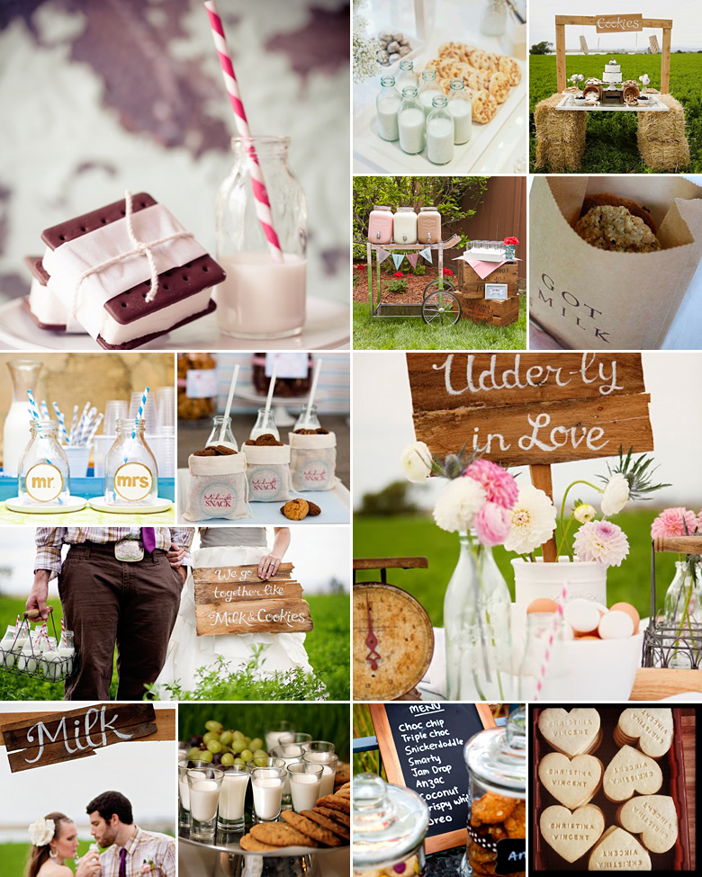 Milk and Cookies Wedding Theme